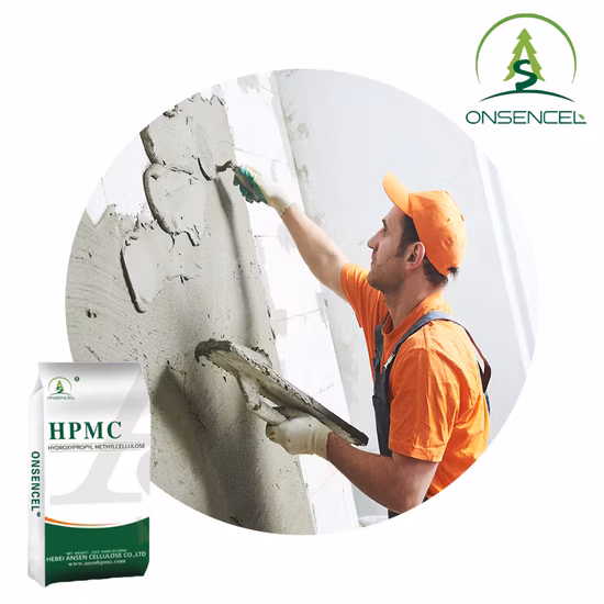 HPMC Thickening Powder Hydroxypropyl Methyl Cellulose Raw Material Chemical HPMC Construction Additive Wall Putty